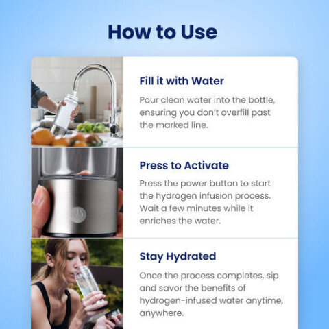 Hydrohealth Hydrogen Water Bottle image